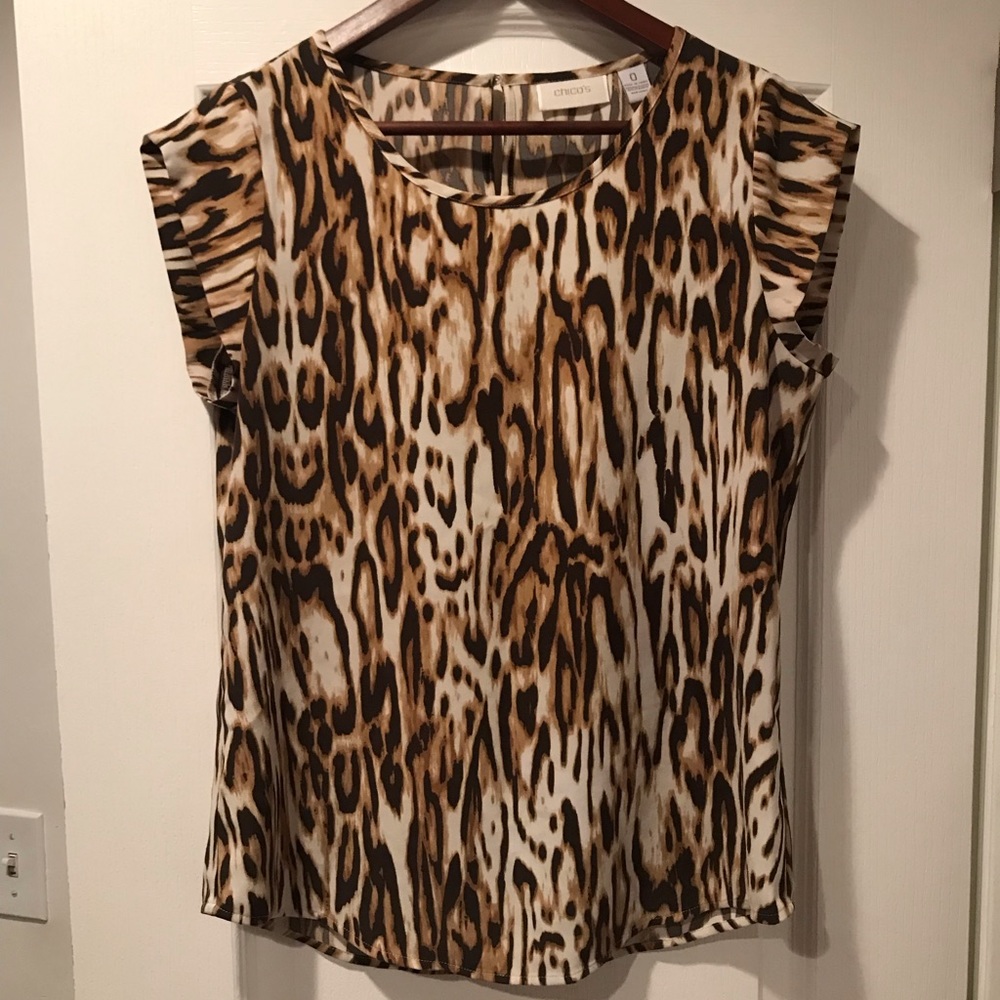 Leopard print top